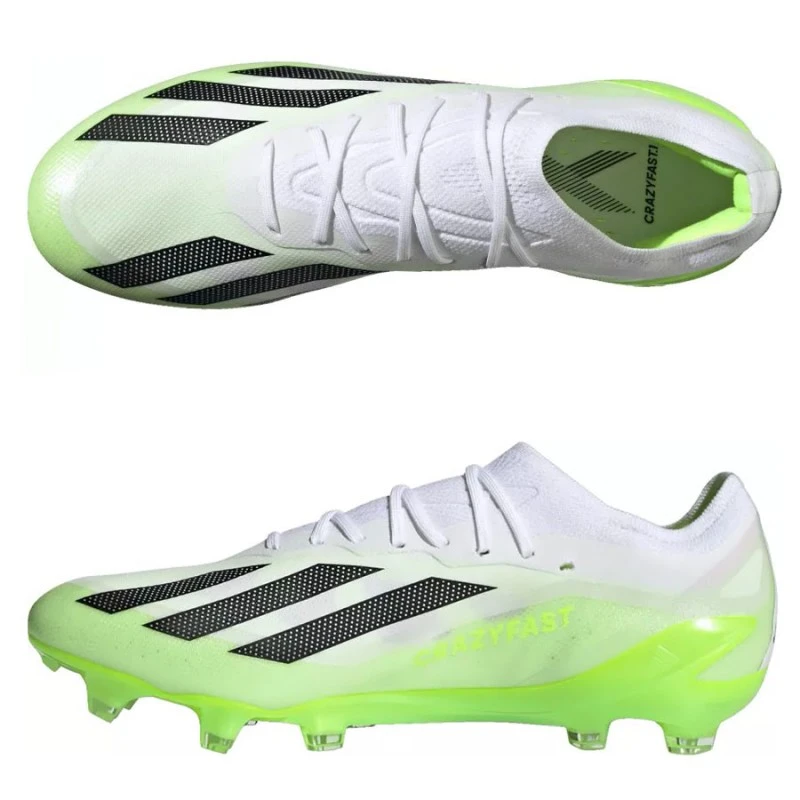 adidas X Crazyfast.1 Firm Ground Cleats - White – Eurosport Soccer