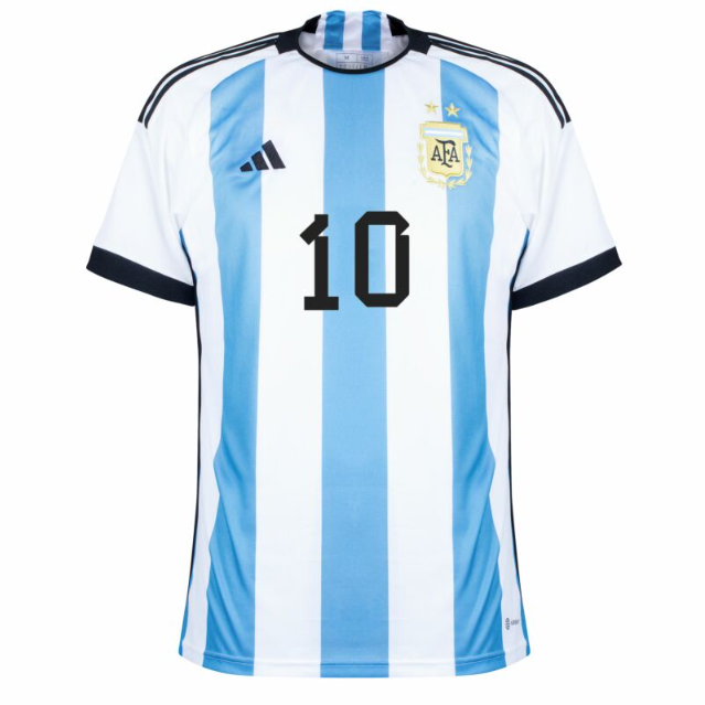 Lionel Messi Argentina Home Jersey World Cup 2022 – Eurosport Soccer Stores