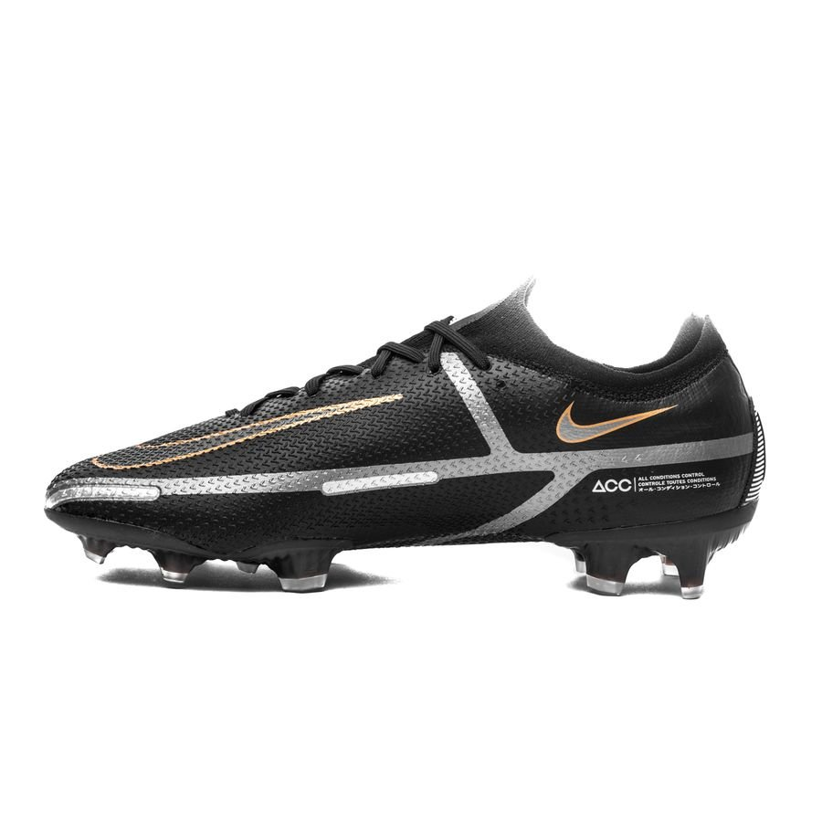 Nike Phantom GT2 Elite FG Cleats Black Gold Eurosport Soccer Stores