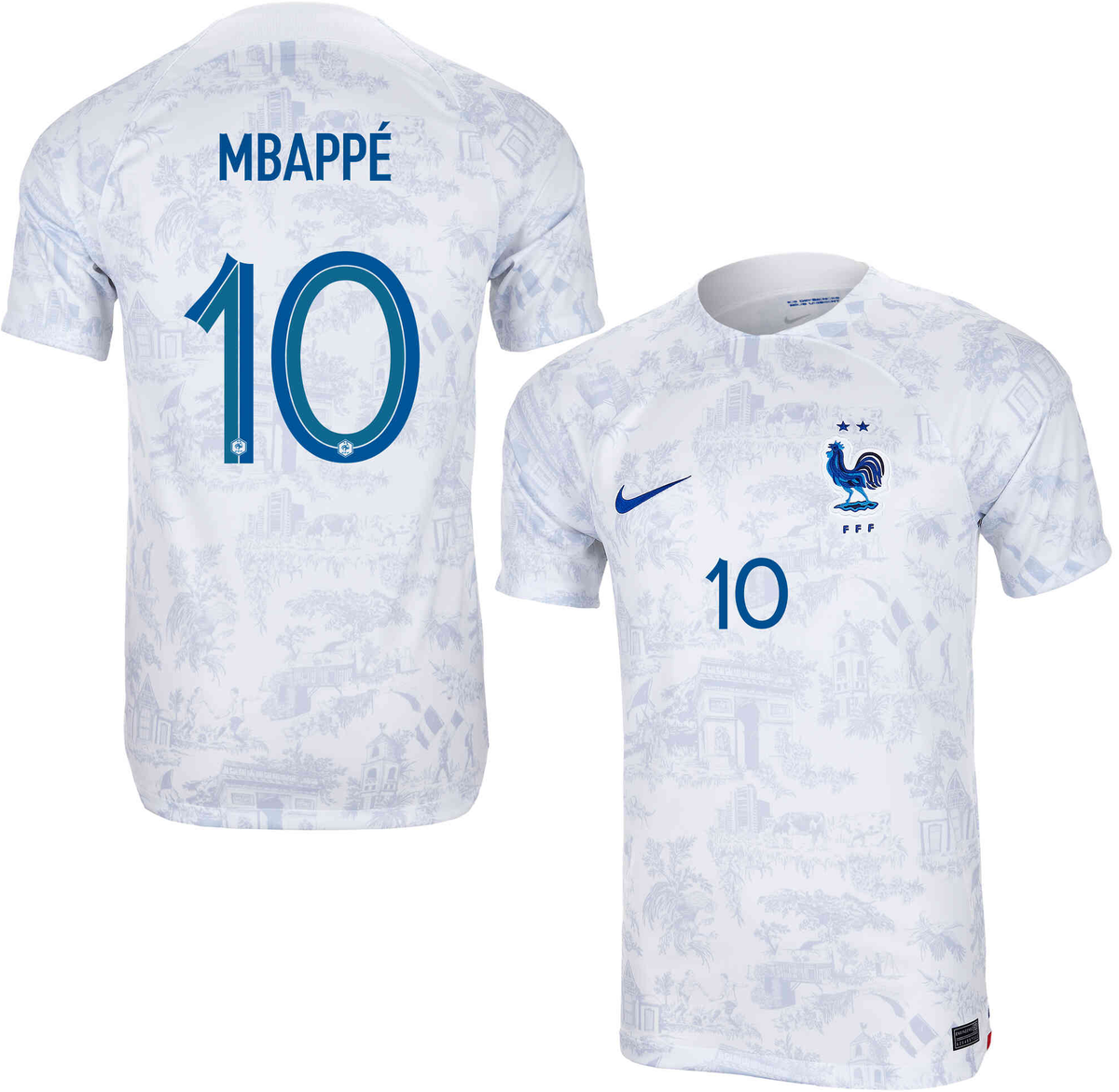 Nike France '22 Kylian Mbappé #10 Away Replica Jersey