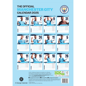 Manchester City 2025 Calendar