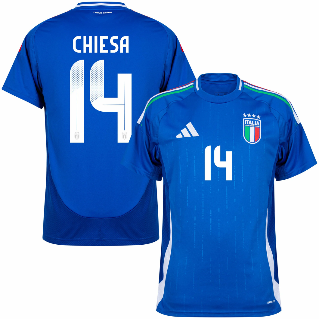 adidas Italy Home Jersey 2024 Chiesa 14