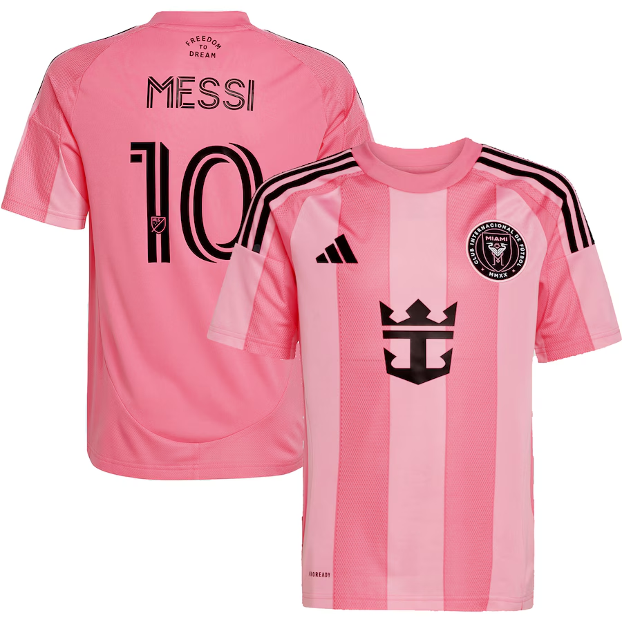 adidas Lionel Messi Inter Miami Youth Home Jersey 2025