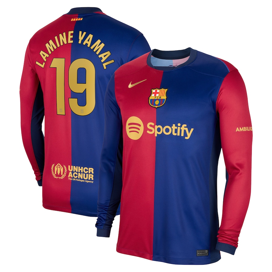 Lamine Yamal Nike Barcelona Home Long Sleeve Jersey 2024/25 – Eurosport ...