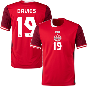 Alphonso Davies Nike Canada Home Jersey 2024