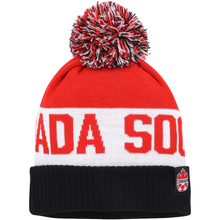 Load image into Gallery viewer, Nike Canada Soccer Striped Pom Beanie
