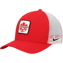 Load image into Gallery viewer, Nike Canada Soccer Trucker Snapback Hat
