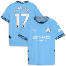 Load image into Gallery viewer, Kevin De Bruyne Manchester City Youth Home Jersey 2024/25
