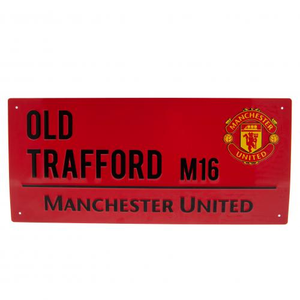 Manchester United Street Sign