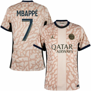 Kylian Mbappe Paris Saint-Germain PSG Fourth Jersey 2023/24