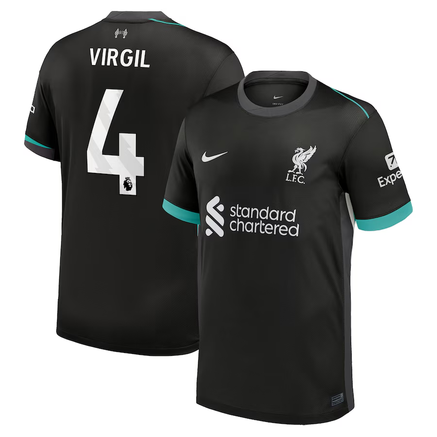 Virgil van Dijk Nike Liverpool Away Jersey 2024/25