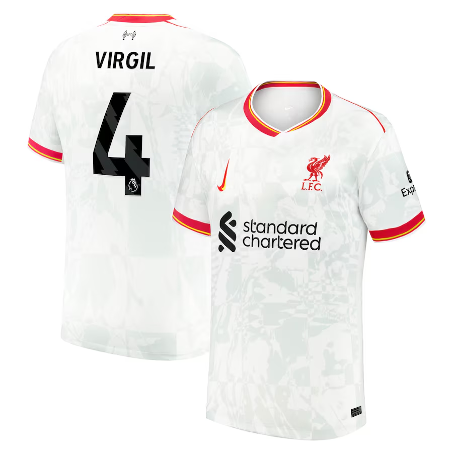 Virgil van Dijk Nike Liverpool Third Jersey 2024/25