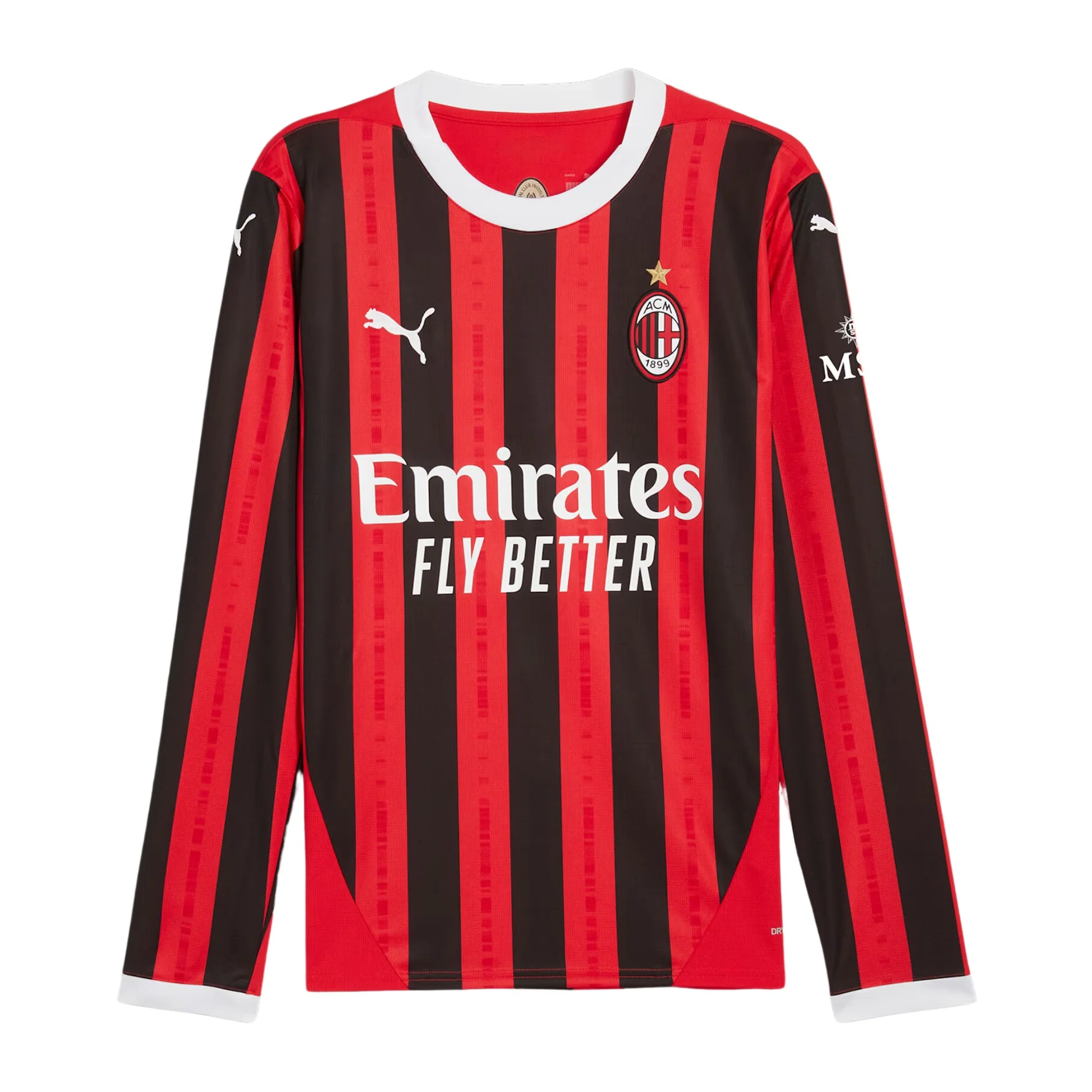 Puma AC Milan Home Long Sleeve Jersey 2024 25 Eurosport Soccer Stores