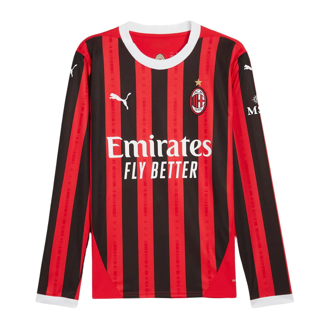 Puma AC Milan Home Long Sleeve Jersey 2024/25