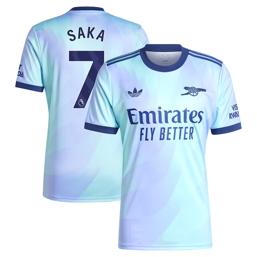 Bukayo Saka adidas Arsenal Third Jersey 2024/25