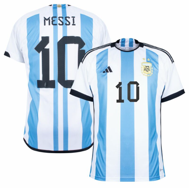 Women's Ringspun Football Argentina Matchday T-Shirt in Air Blue